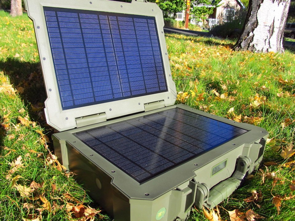 PORTABLE SOLAR GENERATOR BACKUP SOLAR GENERATOR WATERPROOF HARDSHELL 