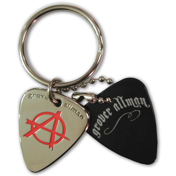 Guitar Pick KEY RING Metal ANARCHY & POLY PICK   KR0027   Free 