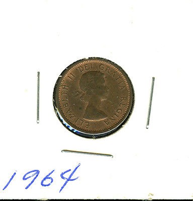 1964 VERY NICE CANADIAN CENT 1C TP21