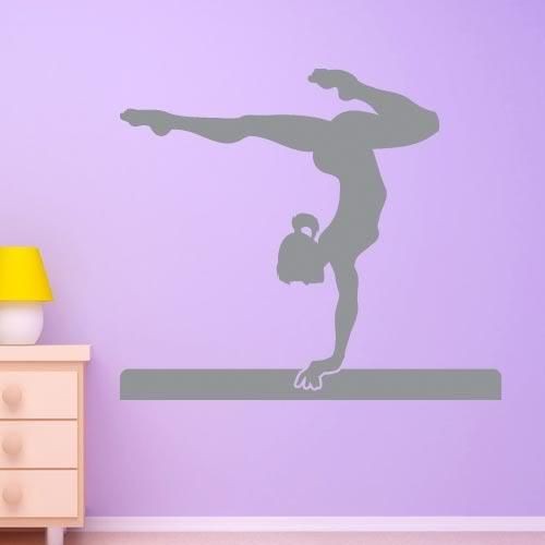 Gymnast Vinyl Wall Stickers Gymnastics Decal Art Decor Transfer SP010