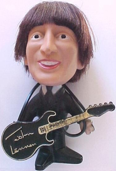 Beatles John Lennon Vintage Hard Body Remco Doll with Guitar