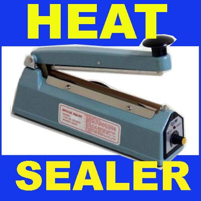 NEW 8 MANUAL HEAT IMPULSE SEALER PLASTIC BAG CLOSER