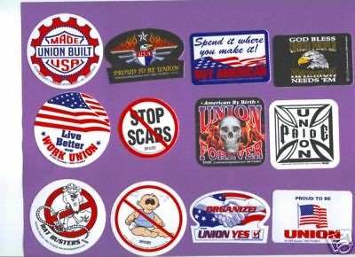 12 UNION HARDHAT STICKER UNION HARD HAT DECAL IBEW UBC