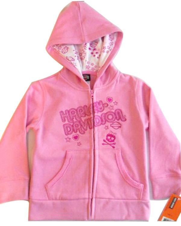 Harley Davidson Girls Hoodie Apparel Tops Sweats Outer Wear Sweaters 