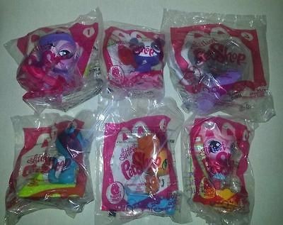 McDonalds 2012 Littlest Pet Shop Happy meal set 1 6 NIB **