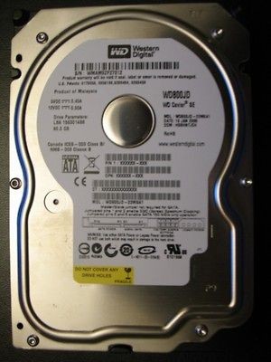   Digital 80GB SATA 3.5 Internal Hard Drive WD800JD Caviar SE PC/Mac