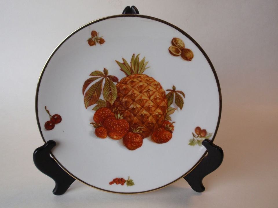 Vintage Mitterteich Bavaria Debra Germany Fruit Strawberry Pineapple 