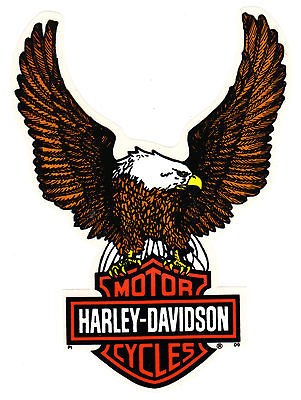 HARLEY DAVIDSON INSIDE WINDOW FLYING EAGLE BAR & SHIELD DECAL STICKERS 