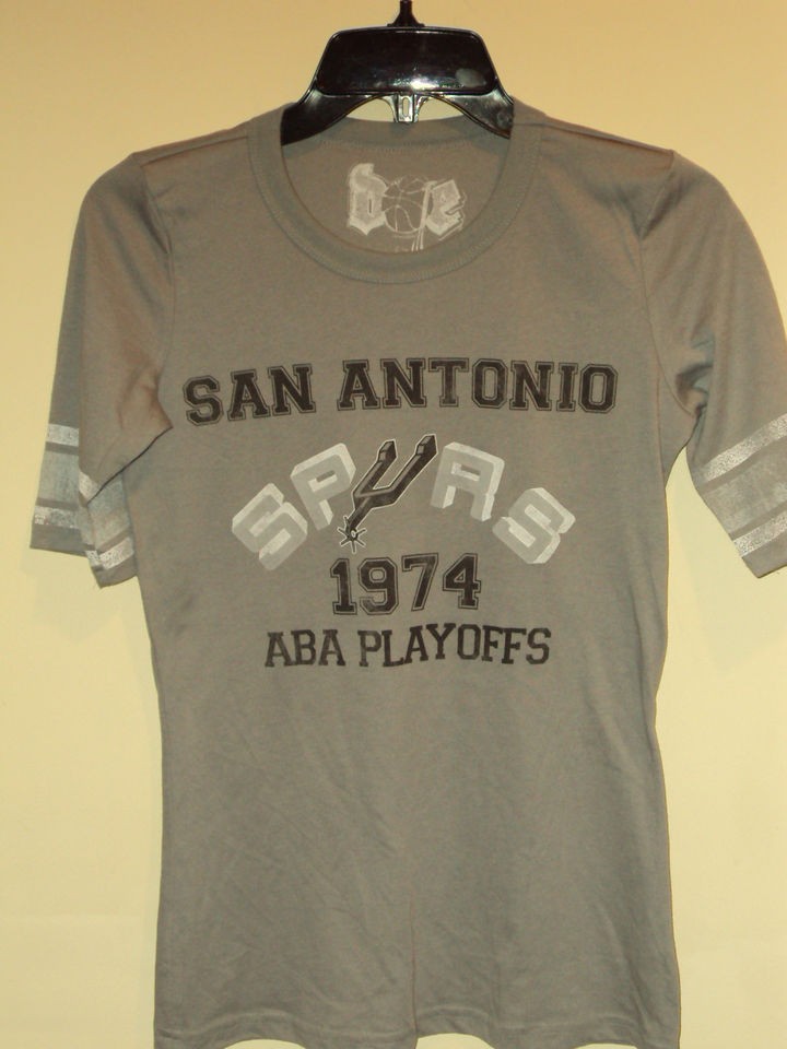 NBA San Antonio Spurs Gray ( 1974 ABA PLAYOFFS ) Vintage T Shirt