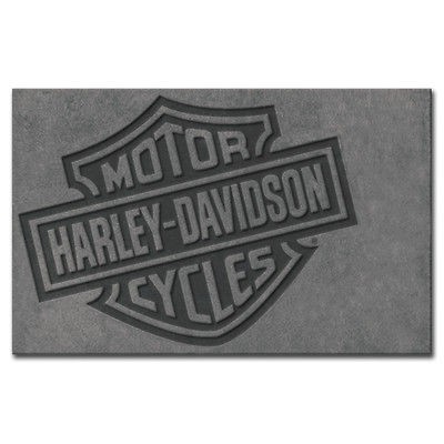   Motorcycle Bar & Shield 5 x 8 Large Area Rug   New HDL 19502