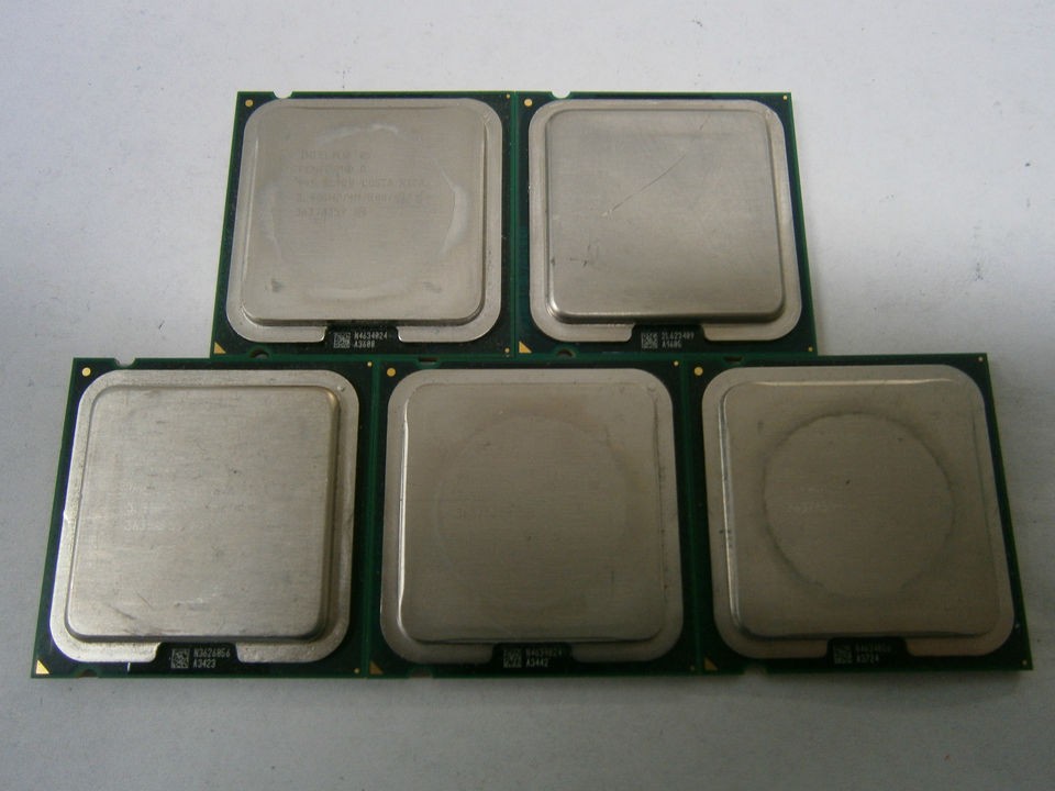 5x CPU Intel Pentium 4 650 3.4 GHz Dual Core 2M Cache FSB 800 MHz 