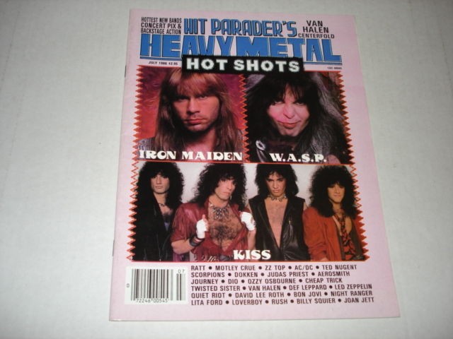 IRON MAIDEN rare Hit Parader magazine 1986 Randy Rhoads KISS Van Halen 