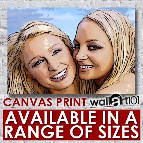   And Nicole Richie (1) Paint Effect High Quality Framed Canvas Art