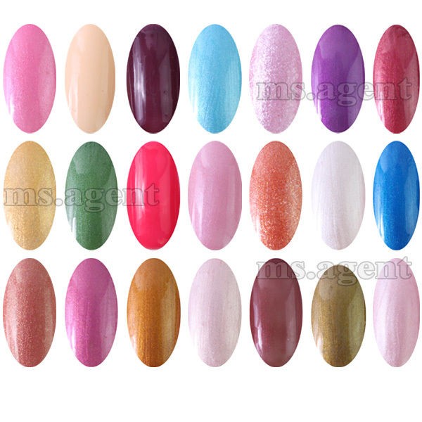 Nail Art UV Gel colour Soak off Polish UV lamp Glitter 15ml 105 colors 