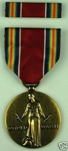 WWII Victory Medal & Ribbon regulation full size USM80