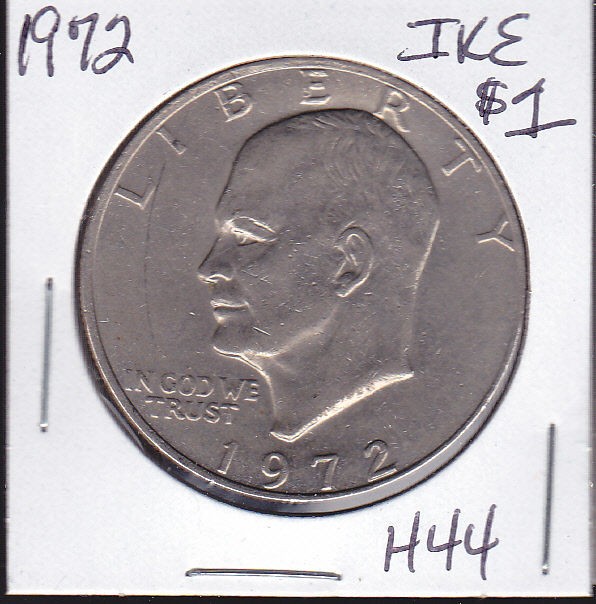 1972 dollar coin in Eisenhower (1971 78)