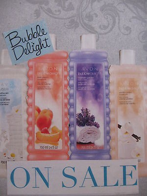 AVON BUBBLE DELIGHT BUBBLE BATH 24 OZ  LOT OF 2{Cucumber Melon 