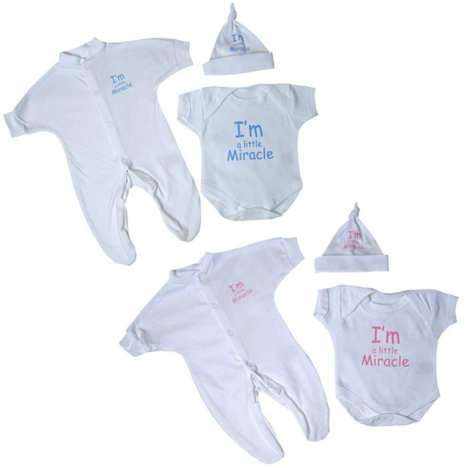 Premature Baby Doll Clothes 3 Pce Miracle Set 3.5 5.5lb