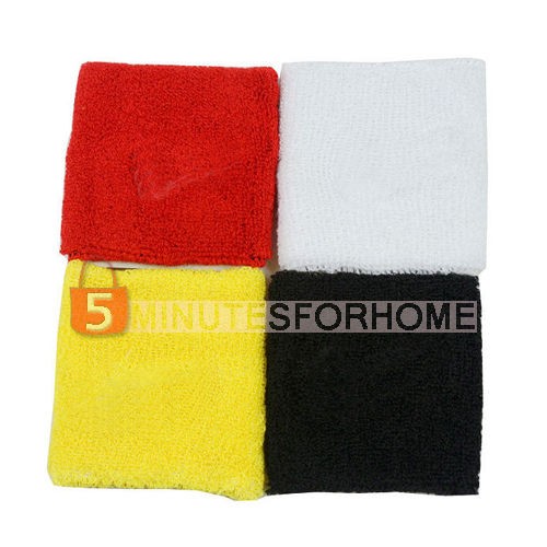 New basketball tennis badminton 8cm Cotton Sweatband Wristband Sweat 