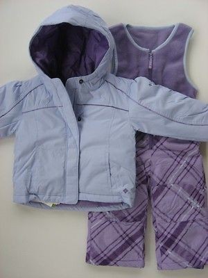   Girls 2T 3T 4T Snowsuit 2 Piece ski outfit bibs $130 Retail New