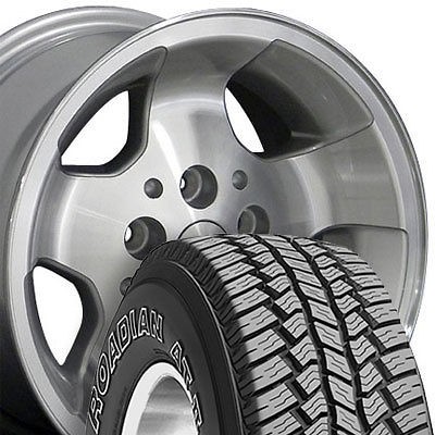 15x8 Silver Wrangler Wheels Rims Nexen Roadian MT 31x10.5 Tires Fit 