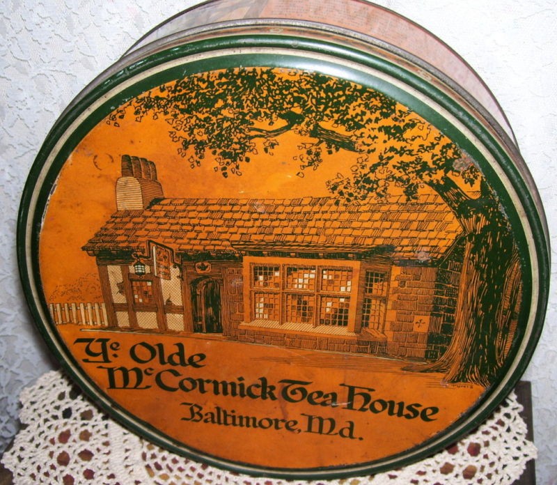 YE OLDE MCCORMICK TEA HOUSE TIN BALTIMORE MD 1936