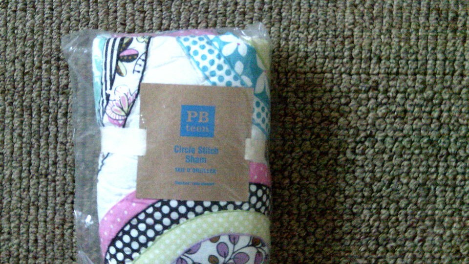 Pottery Barn Teen Circle Stitch Standard Sham NIP