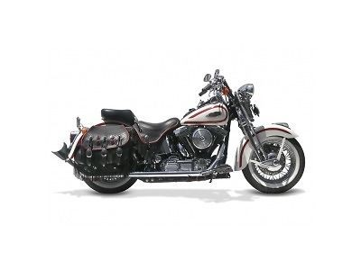 08 11 FLSTSB Softail Cross Bones Samson True Duals   33 in. Longtail 