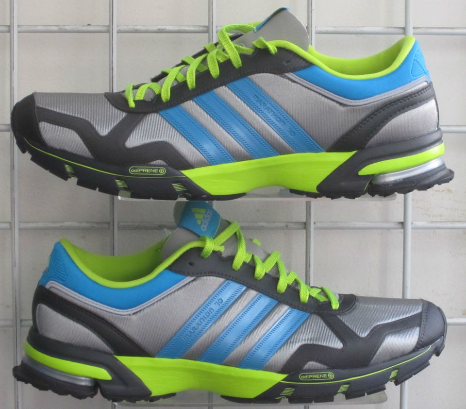 ADIDAS ADIPRENE MARATHON 10 GRAY/BLUE/ MESH 886038998942 MEN RUNNING 