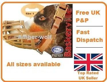 Baskerville basket plastic dog muzzle all sizes 1   15