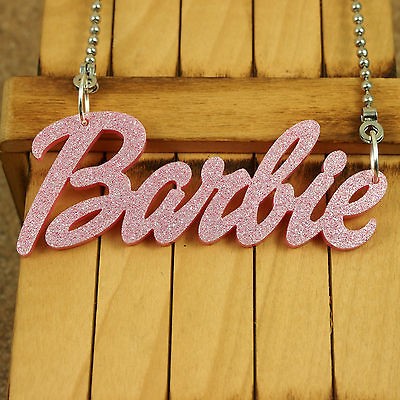 barbie name pendant