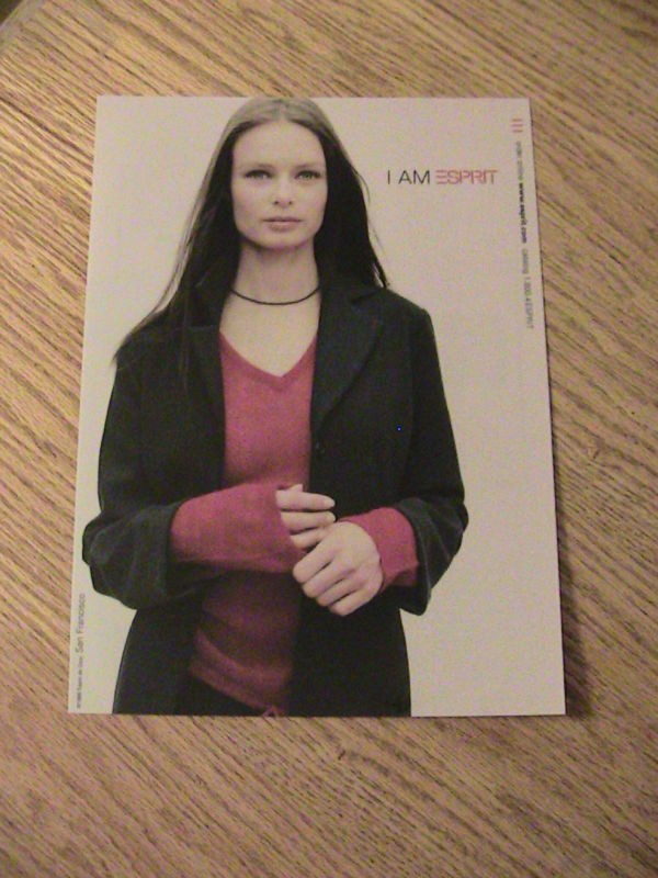 1999 I AM ESPRIT ADVERTISEMENT CLOTHING AD LADY BLAZER