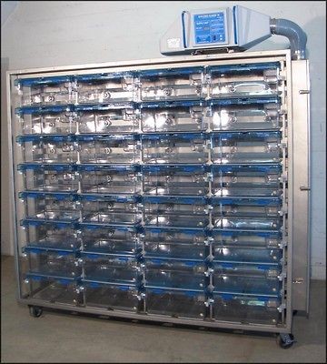 XLNT LAB PRODUCTS 64/128 ONE CAGE 2100 RODENT CAGE CAGING SYSTEM