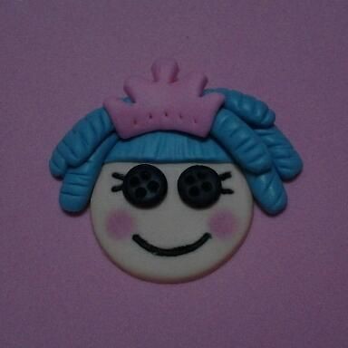 Fondant edible lalaloopsy cupcake topper for birthday,party favor 