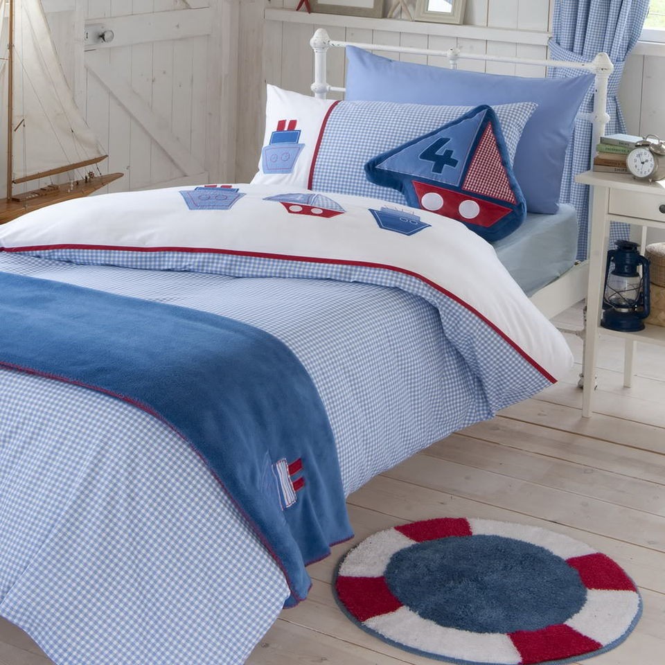 Sailing Sail Boat Duvet Cover Bed Set & Accessories