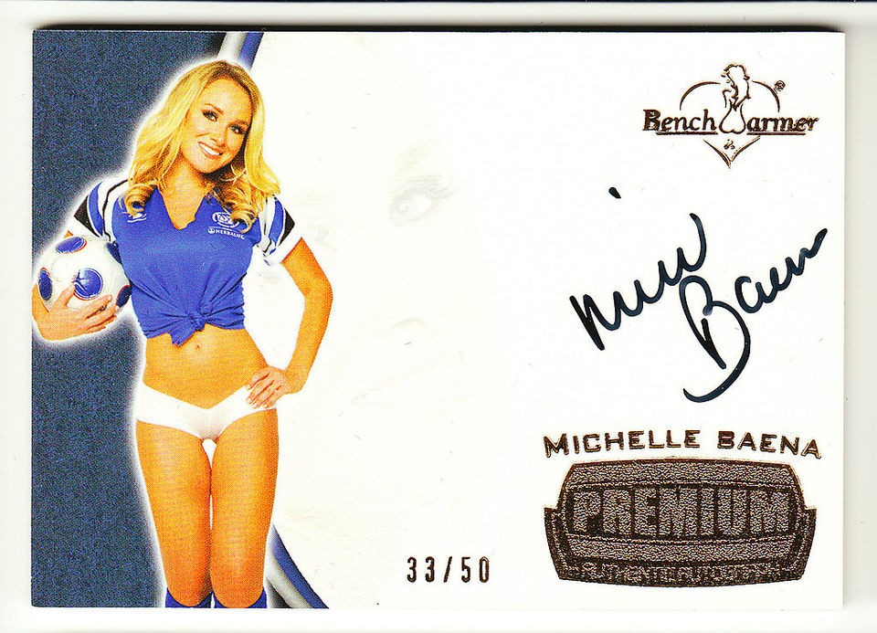 2012 Benchwarmer Soccer Premium Autograph Auto Michelle Baena 33/50