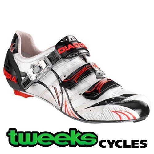 Diadora ProRacer 2 Road Cycling Shoes White/Red/Black