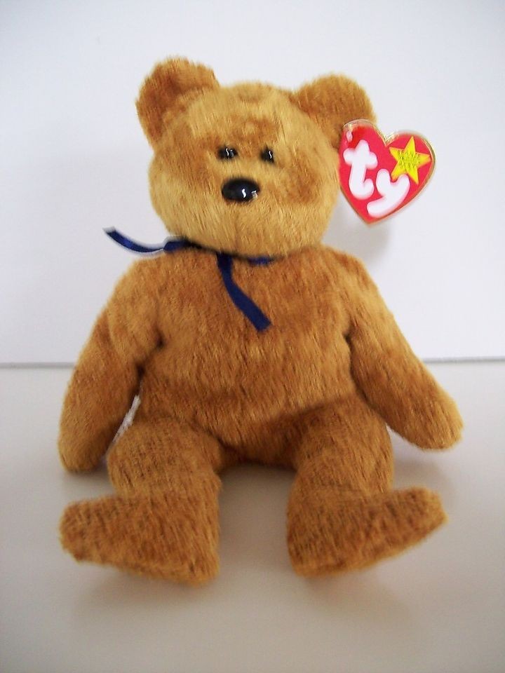 Ty Beanie Babies~5th Generation~Fuz​z the Brown Bear~Good Heart Tag 