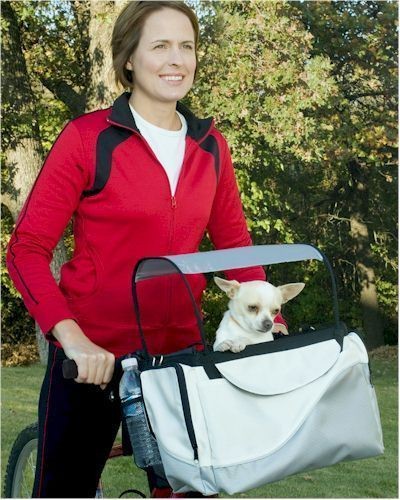 Solvit Tagalong Wicker Bicycle Basket Pet Carrier