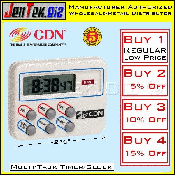   Small Multi Task Digital Timer/Clock, Counts Up/Down, Fridge Magnet