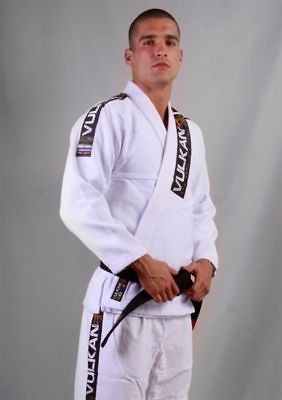 White VULKAN 2010 Pro Light Jiu Jitsu Gi Size A3 BJJ