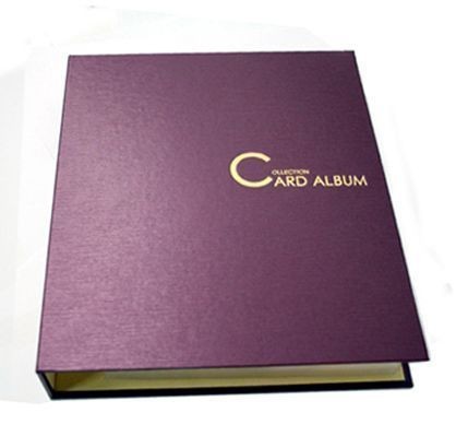 COLLECTOR ALBUM CARDS BINDER   PURPLE   MTG, YUGIOH, VANGUARD, POKEMON 