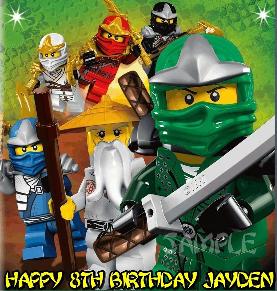   NINJAGO NINJAS #4 FROSTING SHEET EDIBLE CAKE TOPPER IMAGE DECORATIONS