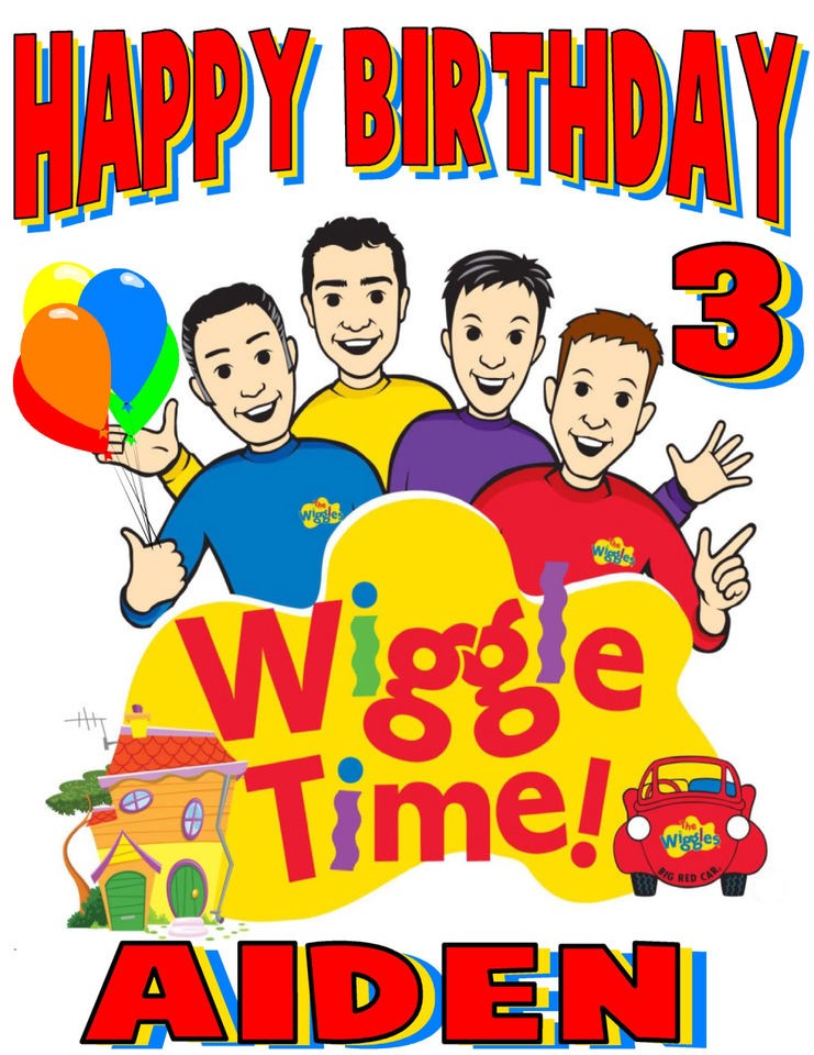 The Wiggles Custom Personalized Birthday Shirt party favor present