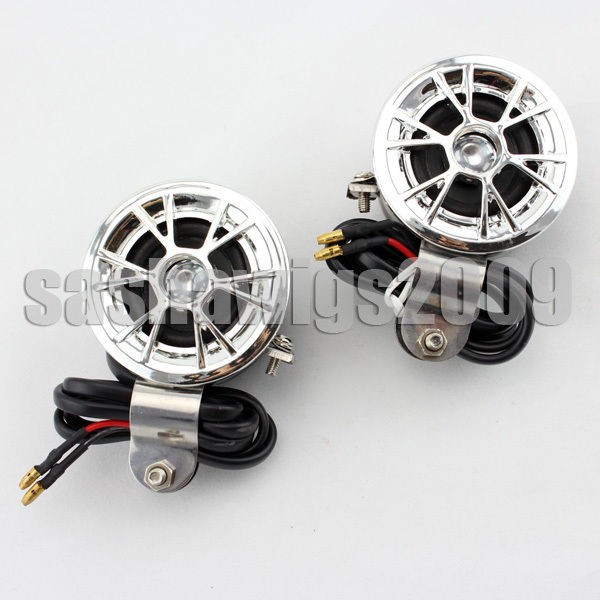 2pcs 12V Car Motorcycle Speakers Radio  iPod Audio New