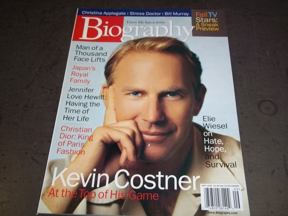 1999 SEP BIOGRAPHY MAGAZINE   KEVIN COSTNER   II 5110