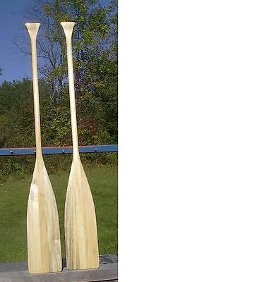 BRAND NEW Set Pair 2 Paddles Oars 57 + 60 Boat Wooden Canoe