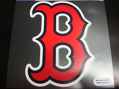 Boston Red Sox Colored Window Die Cut Decal Wincraft StickerCling 8x8 