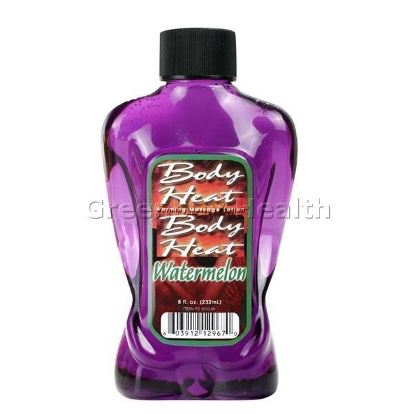 Body Heat Warming Massage Oil Lotion Lube Lubricant Edible Watermelon 