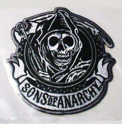 Sons of Anarchy {REAPER} Official SAMCRO Road Gear SEW or IRON ON 